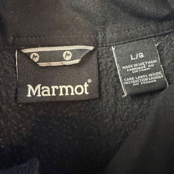 Marmot Men's 1/4 Zip Mock Neck Pullover Sweater Black Size Large - Picture 4 of 6